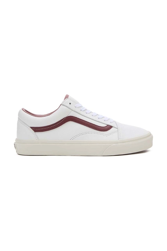 Vans tenisówki skórzane Old Skool płaska biały VN0007NT7BF1