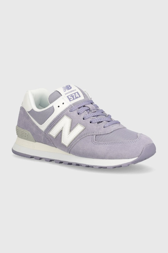 New Balance sneakersy 574 skóra zamszowa fioletowy U574RWE