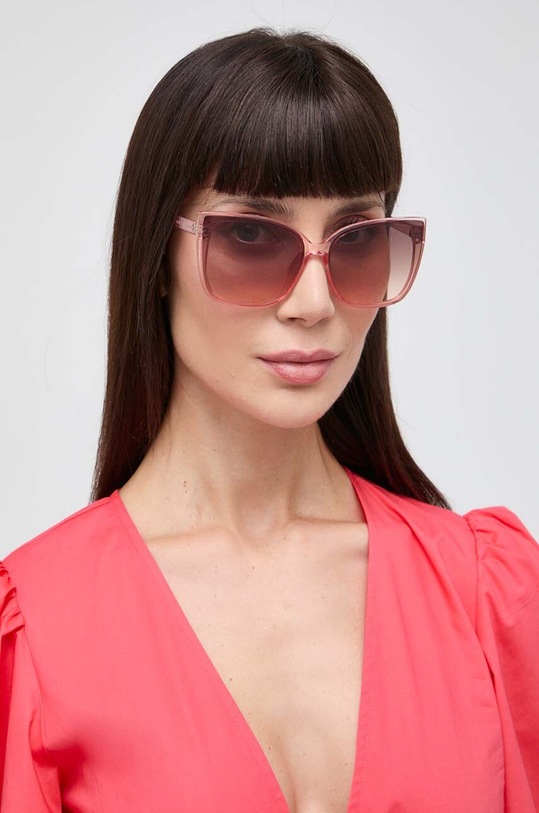 Солнцезащитные очки Guess прямоугольные розовый GF0412.72F