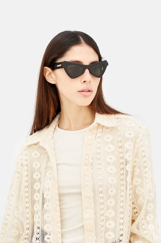 Marni okulary przeciwsłoneczne Fairy Pools jednolita czarny EYMRN00006.001.TQQ