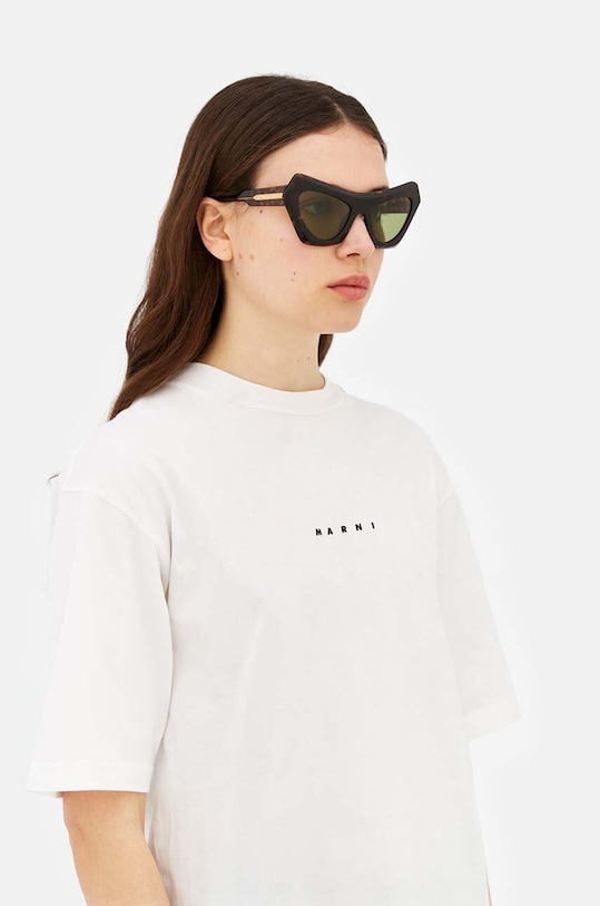 Marni okulary przeciwsłoneczne Devil's Pool 3627 kocie oczy brązowy EYMRN00025.002.4EM