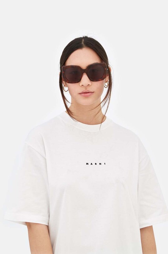 Marni ochelari de soare Jellyfish Lake Blonde geometric maro EYMRN00039.002.BZU