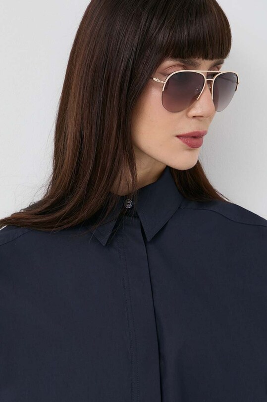 Guess okulary przeciwsłoneczne przezroczysta złoty GF0224.32F