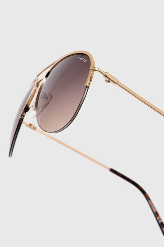 Guess okulary przeciwsłoneczne złoty GF0224.32F