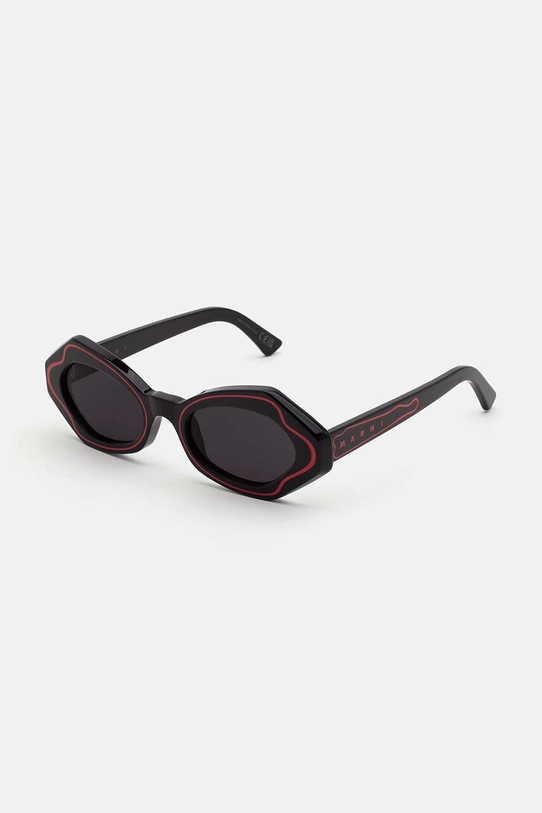 Marni okulary przeciwsłoneczne Unlahand geometryczne czarny EYMRN00064.001.N9L