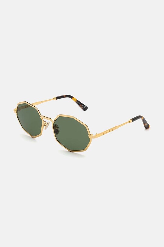 Солнцезащитные очки Marni Pulpit Rock Green однотонная с деталью зелёный EYMRN00009.003.3KI