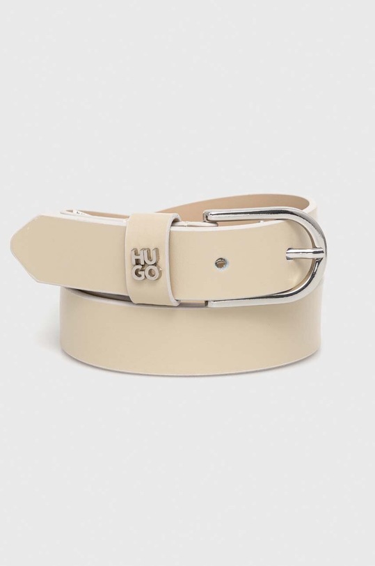HUGO curea de piele bej 50512659