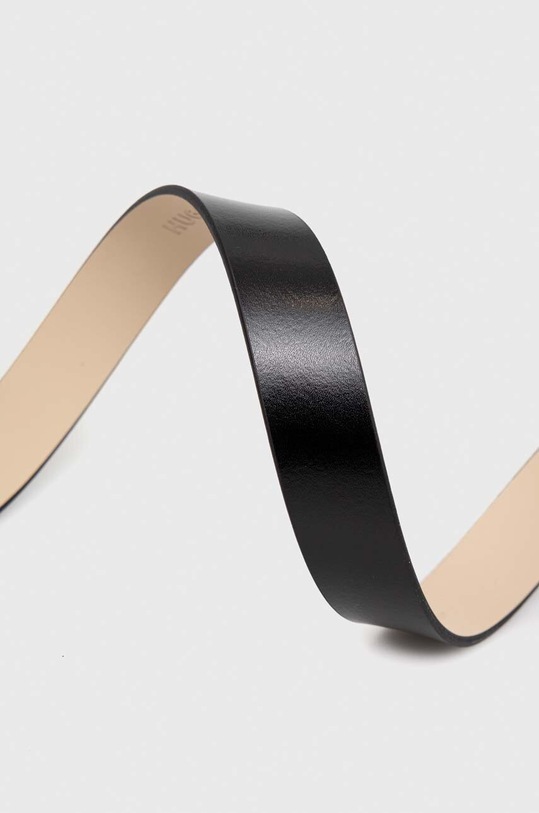 HUGO pasek skórzany 50512659 czarny AW24