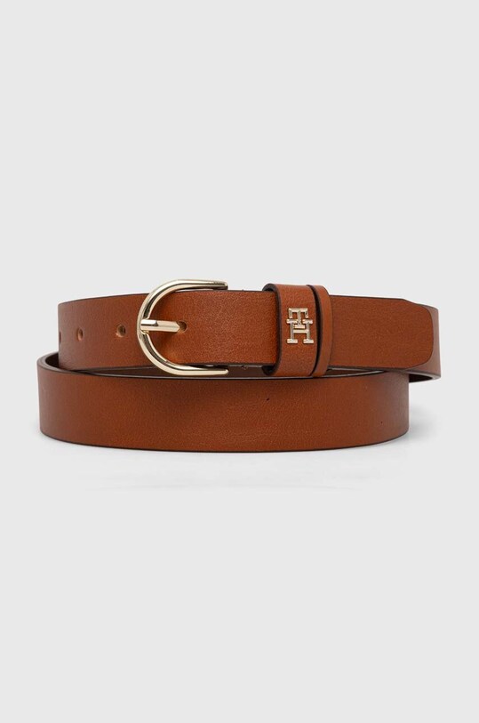 Tommy Hilfiger bőr öv Planet friendly barna AW0AW15766