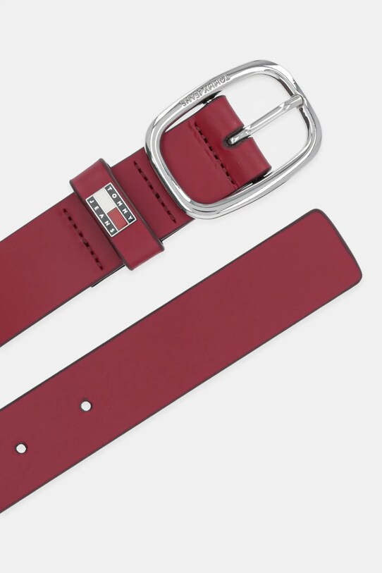 Tommy Jeans bőr öv AW0AW15836 burgundia SS25