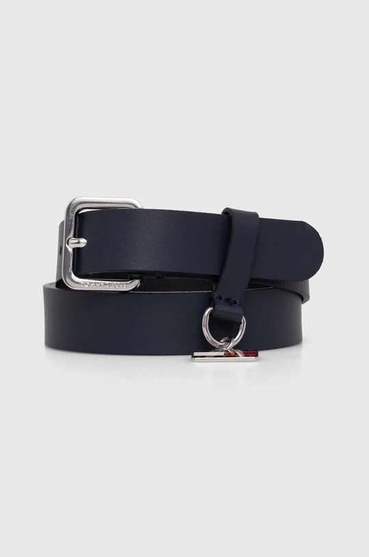 Tommy Jeans pasek skórzany granatowy AW0AW15837