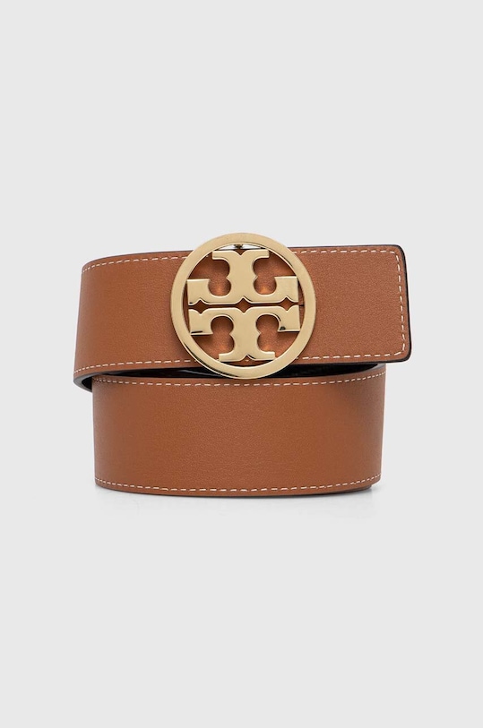 Tory Burch cintura in pelle bilaterale 138936.001 nero SS24