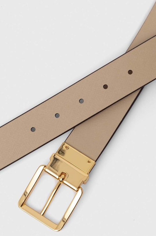 Kožený pásek Lauren Ralph Lauren růžová 412883696