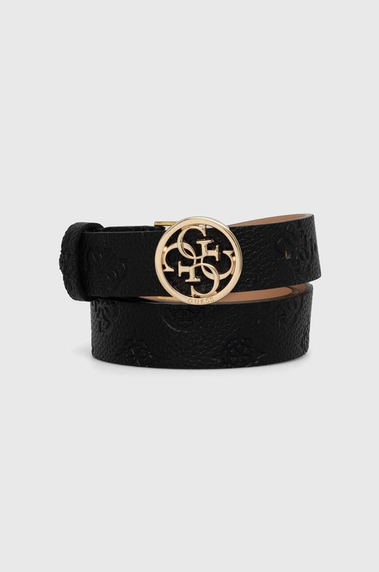 Guess pasek IZZY imitacja skóry licowej czarny BW9072.P4130