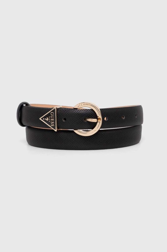 Guess pasek NOELLE imitacja skóry licowej czarny BW9071.P4125