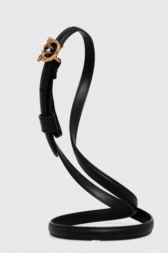 Kožený opasok Pinko 102148.A0F1 čierna AA00