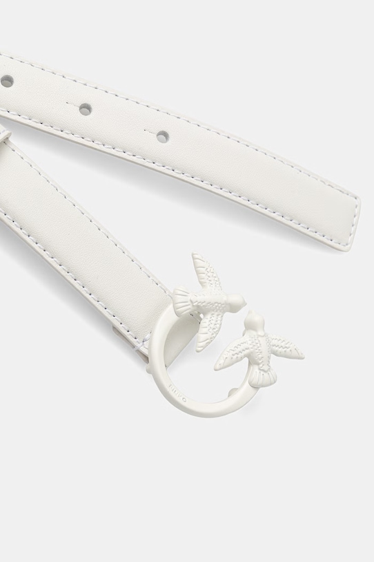 Pinko pasek skórzany 100143.A1K2 biały AA00