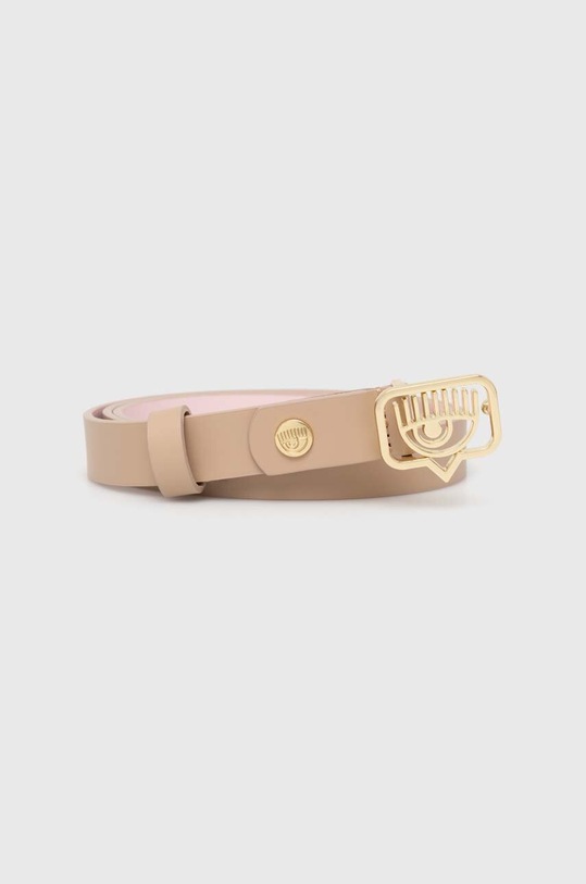 Chiara Ferragni pasek skórzany Gift Box beżowy 76SB6F05