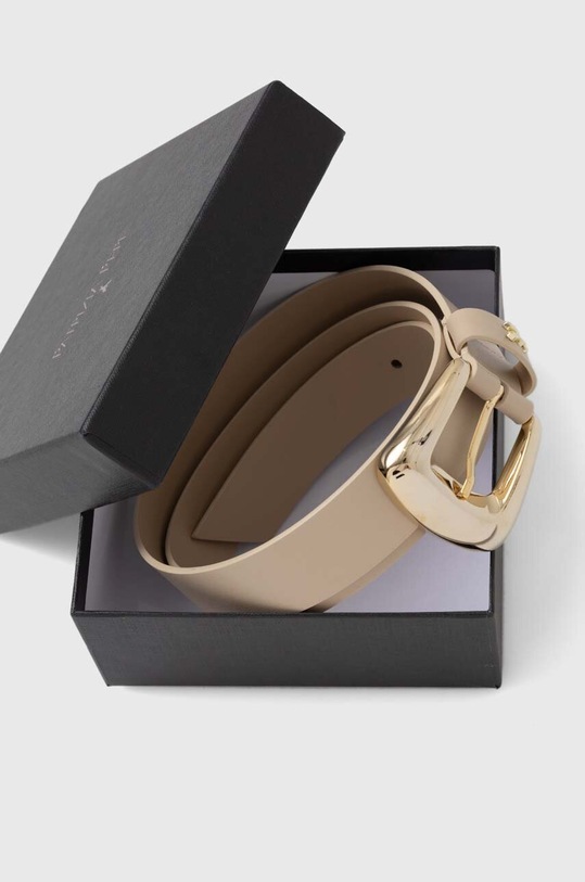 Accesorii Patrizia Pepe curea de piele 2W0018.L048 bej
