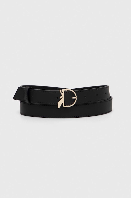 Kožený pásek Patrizia Pepe Dárkový box černá 8W0010.L048