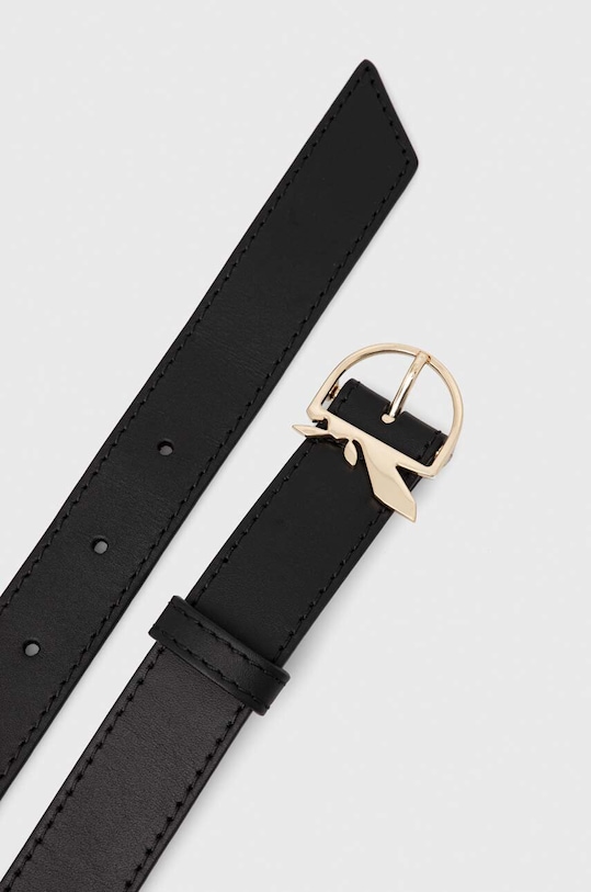 Kožený pásek Patrizia Pepe 8W0010.L048 černá AA00