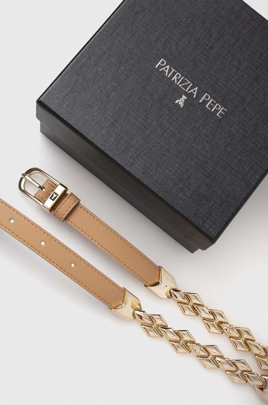 Doplňky Kožený pásek Patrizia Pepe 8W0023.L048 béžová
