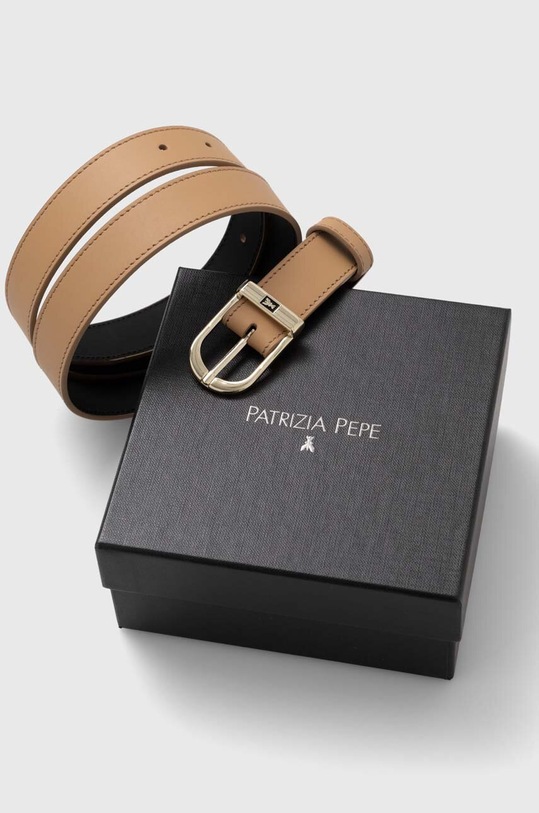 Accesorii Patrizia Pepe curea de piele 8W0027.L048 bej