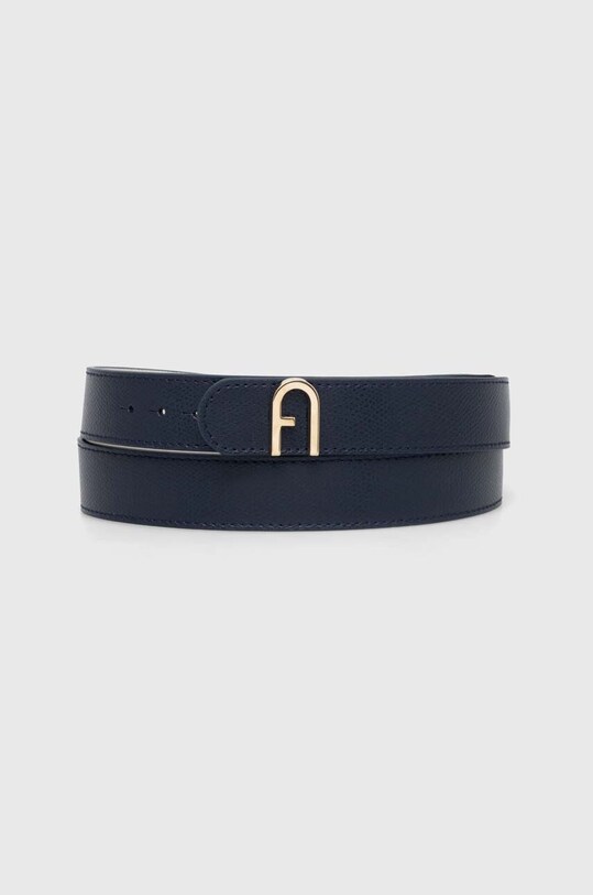 Oboustranný kožený pásek Furla Flow WC00049.ARE000.2735S béžová SS24