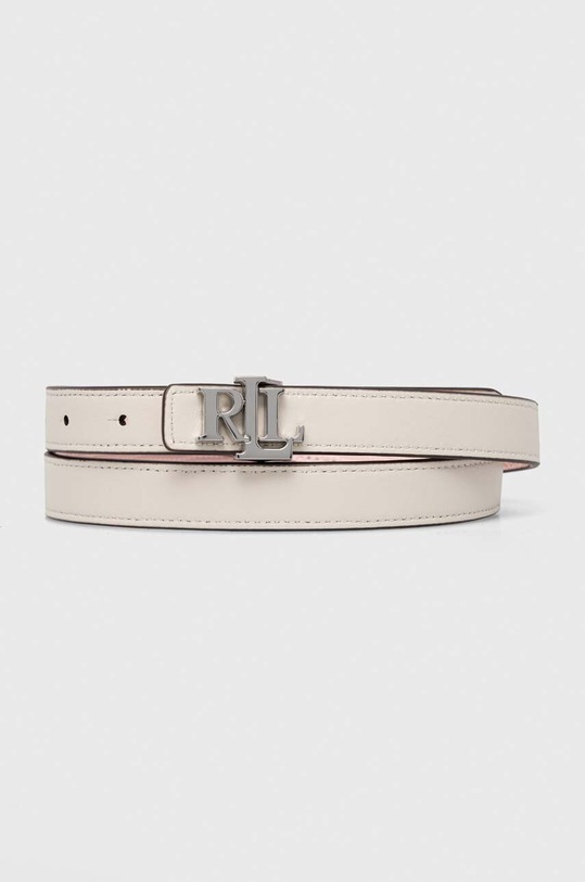 Lauren Ralph Lauren pasek skórzany dwustronny 412935629 różowy SS24