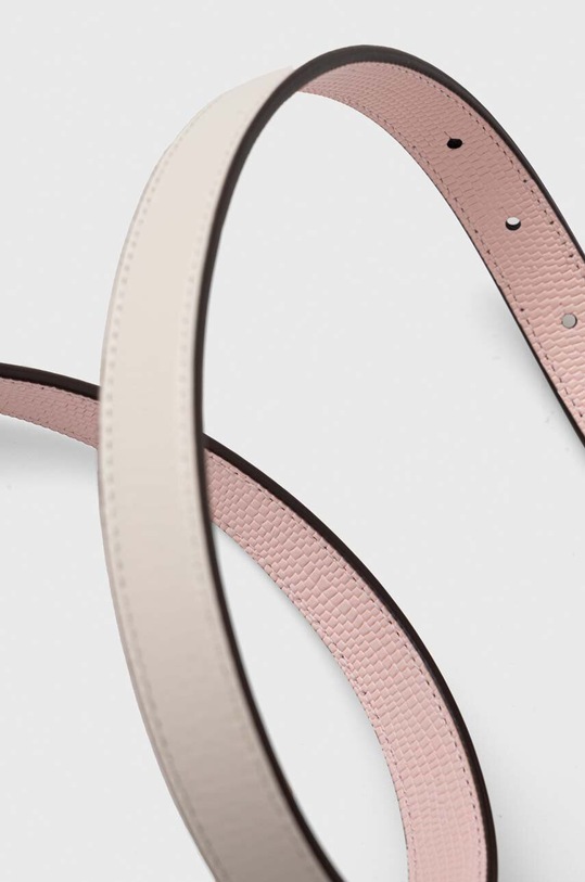 Akcesoria Lauren Ralph Lauren pasek skórzany dwustronny 412935629 różowy