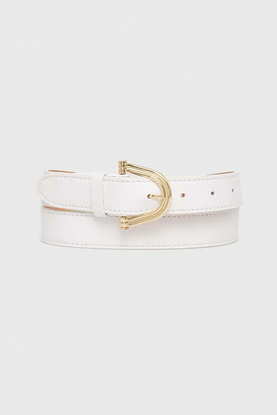 Coccinelle cintura in pelle pelle fiore bianco E3.Q9F.11.06.01
