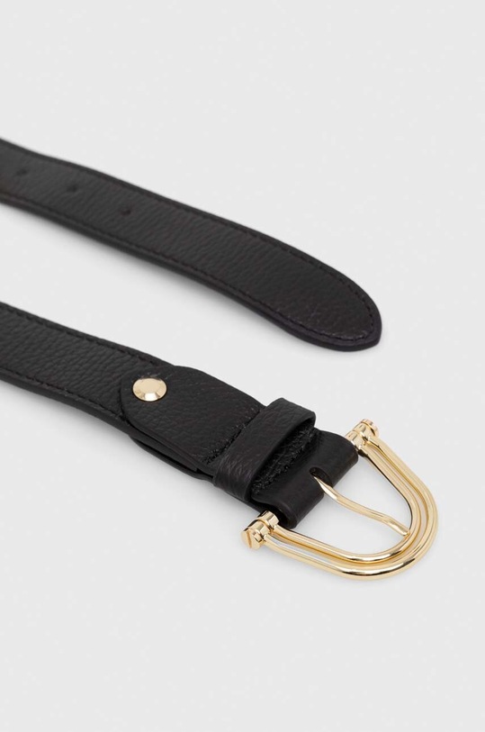 Coccinelle curea de piele E3.Q9F.11.06.01 negru SS24