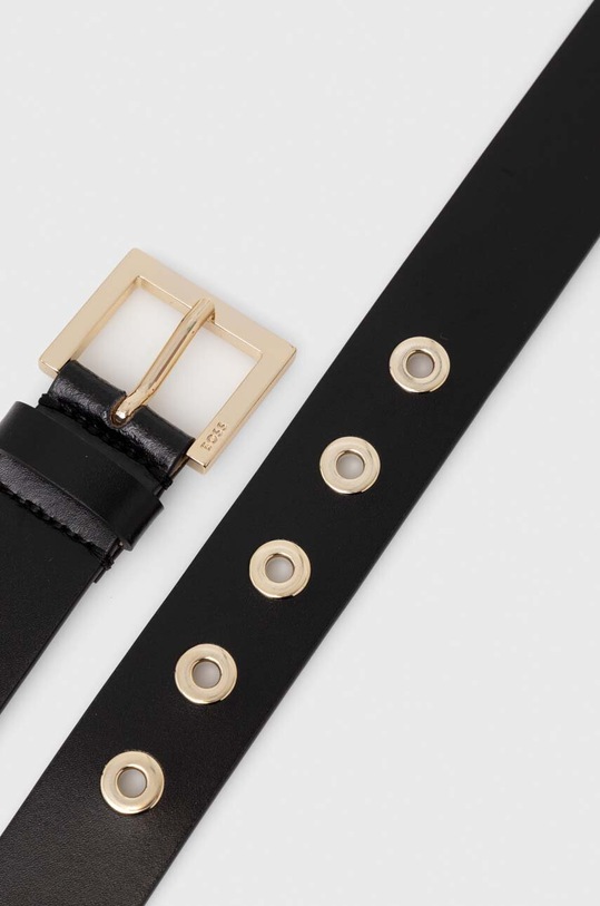 BOSS pasek skórzany 50516455 czarny SS24