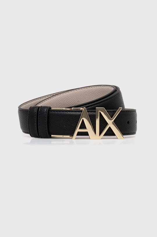 Двусторонний ремень Armani Exchange женский цвет чёрный | ANSWEAR.ua