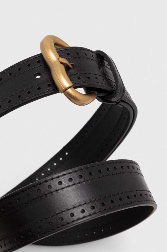 Pinko pasek skórzany 103447.Y783 czarny SS24