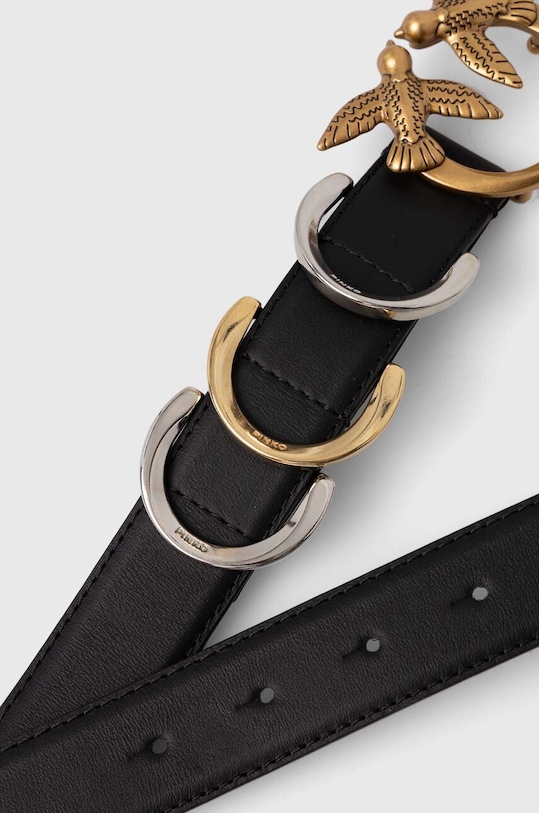 Pinko curea de piele 103419.A1UB negru SS24