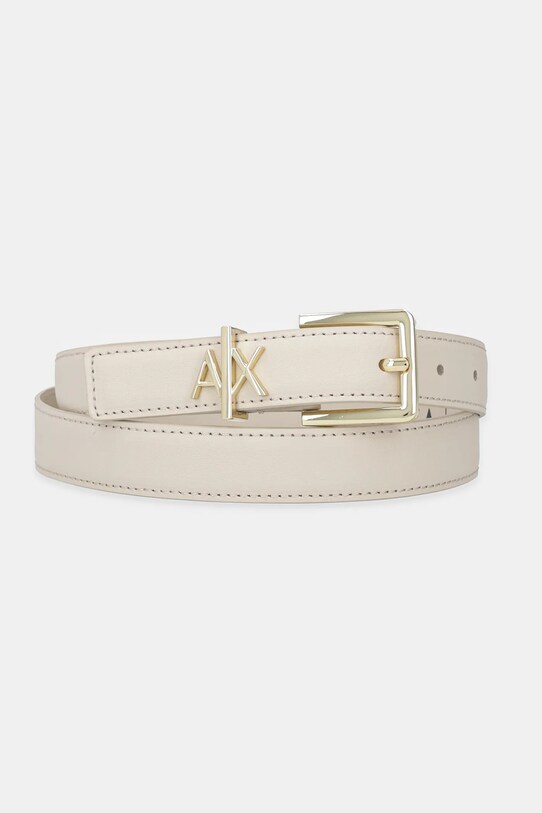 Armani Exchange curea de piele bej 941182.4R759