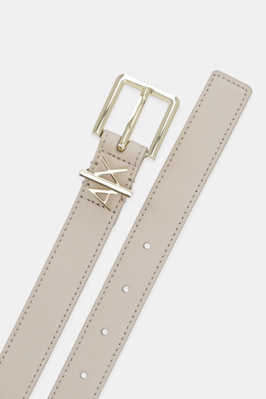 Kožený opasok Armani Exchange 941182.4R759 béžová AW25