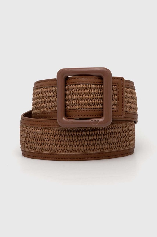 Weekend Max Mara pasek syntetyczny brązowy 2415501015600