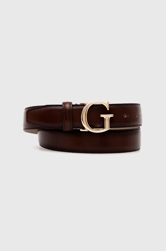 Шкіряний ремінь Guess коричневий BW9118.P4230