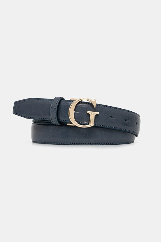 Кожаный ремень Guess голубой BW9118.P4230