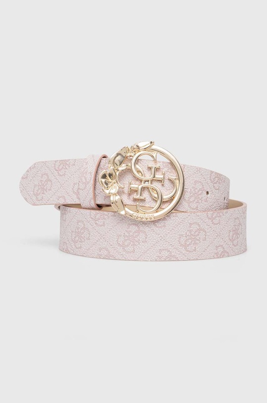 Guess pasek EMERA imitacja skóry licowej różowy BW9105.P4235