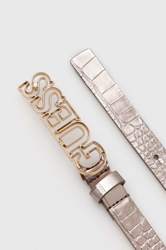 Guess pasek SESTRI BW9092.P4220 srebrny SS24
