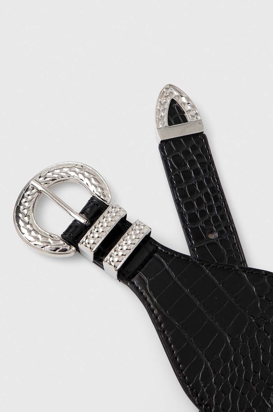 Ремень Morgan 3ANDY имитация натуральной кожи чёрный 3ANDY.ARGENTE/NOIR