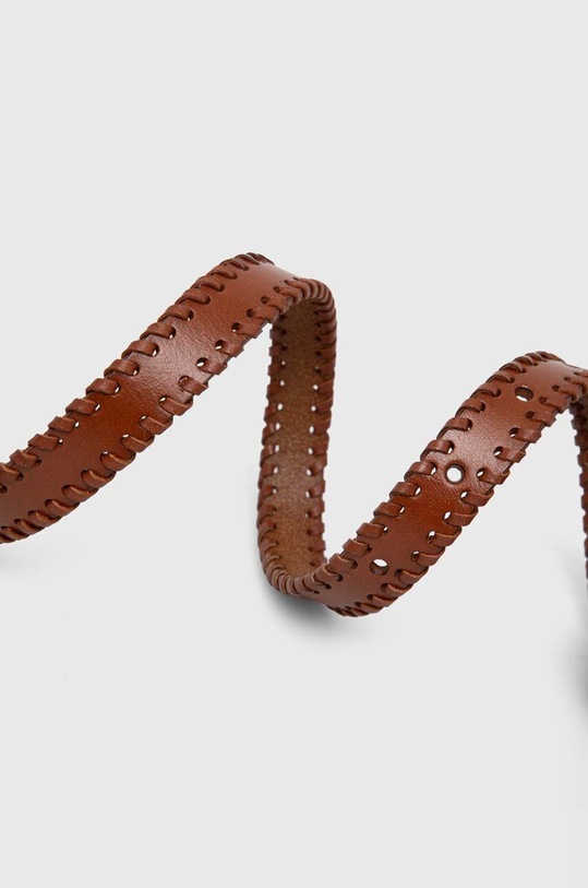 Δερμάτινη ζώνη Lovechild 24.2.990.2030 καφέ SS24