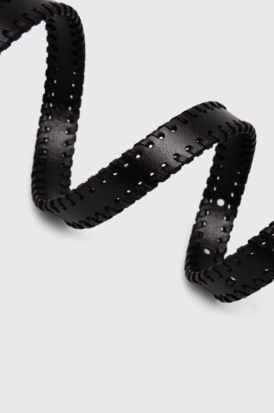 Δερμάτινη ζώνη Lovechild 24.2.990.2030 μαύρο SS24