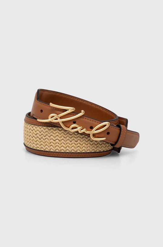 Karl Lagerfeld pasek 241W3101 brązowy SS24