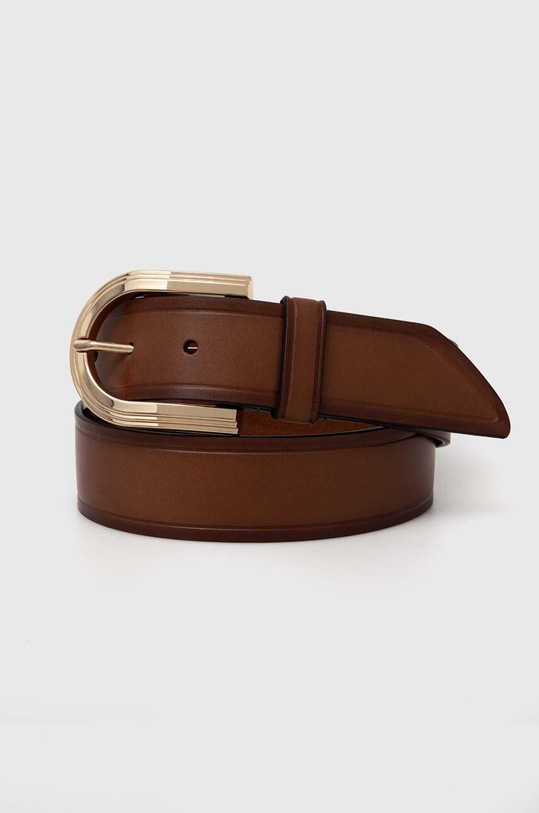 Kožený pásek MICHAEL Michael Kors hnědá 559058