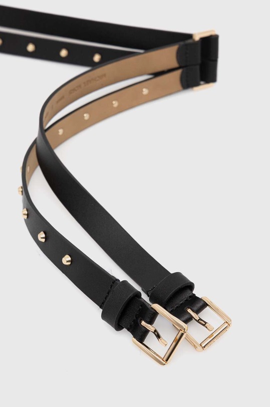 MICHAEL Michael Kors pasek skórzany czarny 559036