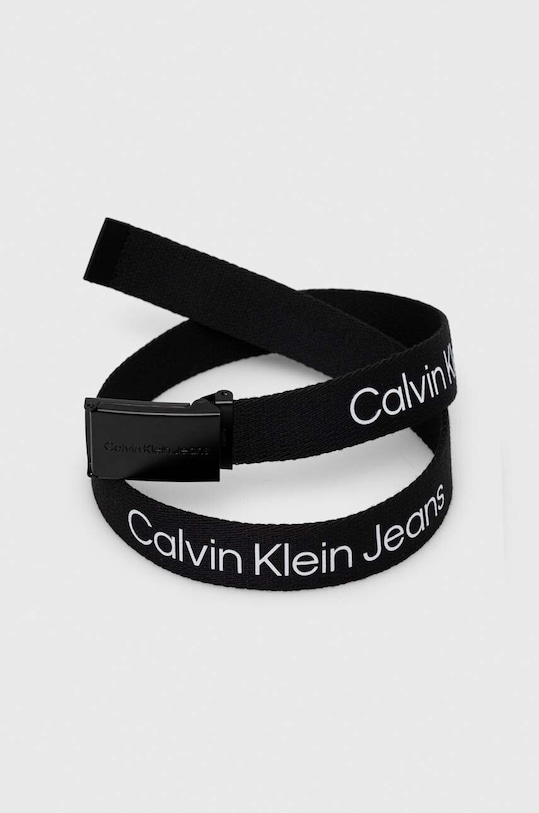 Dětský pásek Calvin Klein Jeans černá IU0IU00569.PPYH
